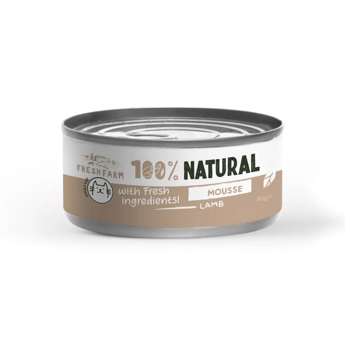 FRESH FARM Mousse Miel conservă hrană umedă fără cereale pisici (pate) 85g