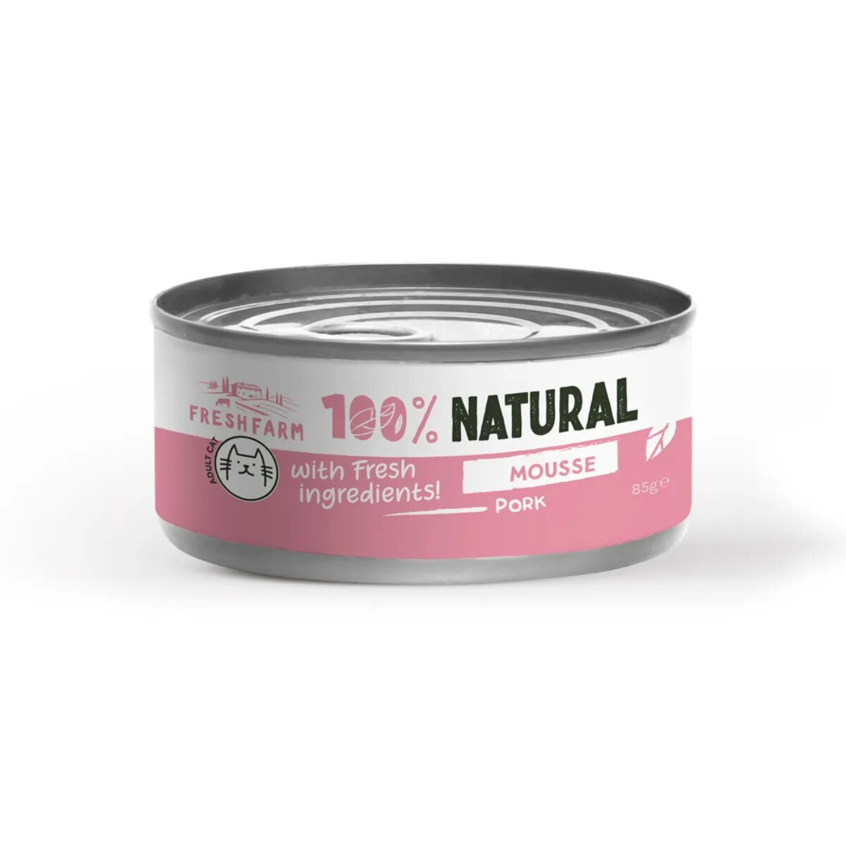 FRESH FARM Mousse Pui conservă hrană umedă fără cereale pisici (pate) 85g