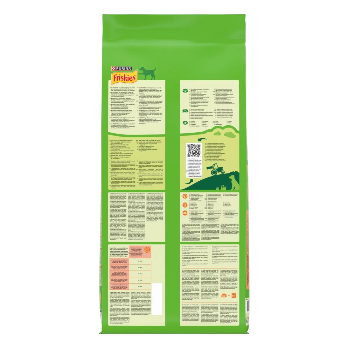 Friskies Balance XS-XL Pui și Legume hrană uscată câini 10kg+5kg GRATUIT