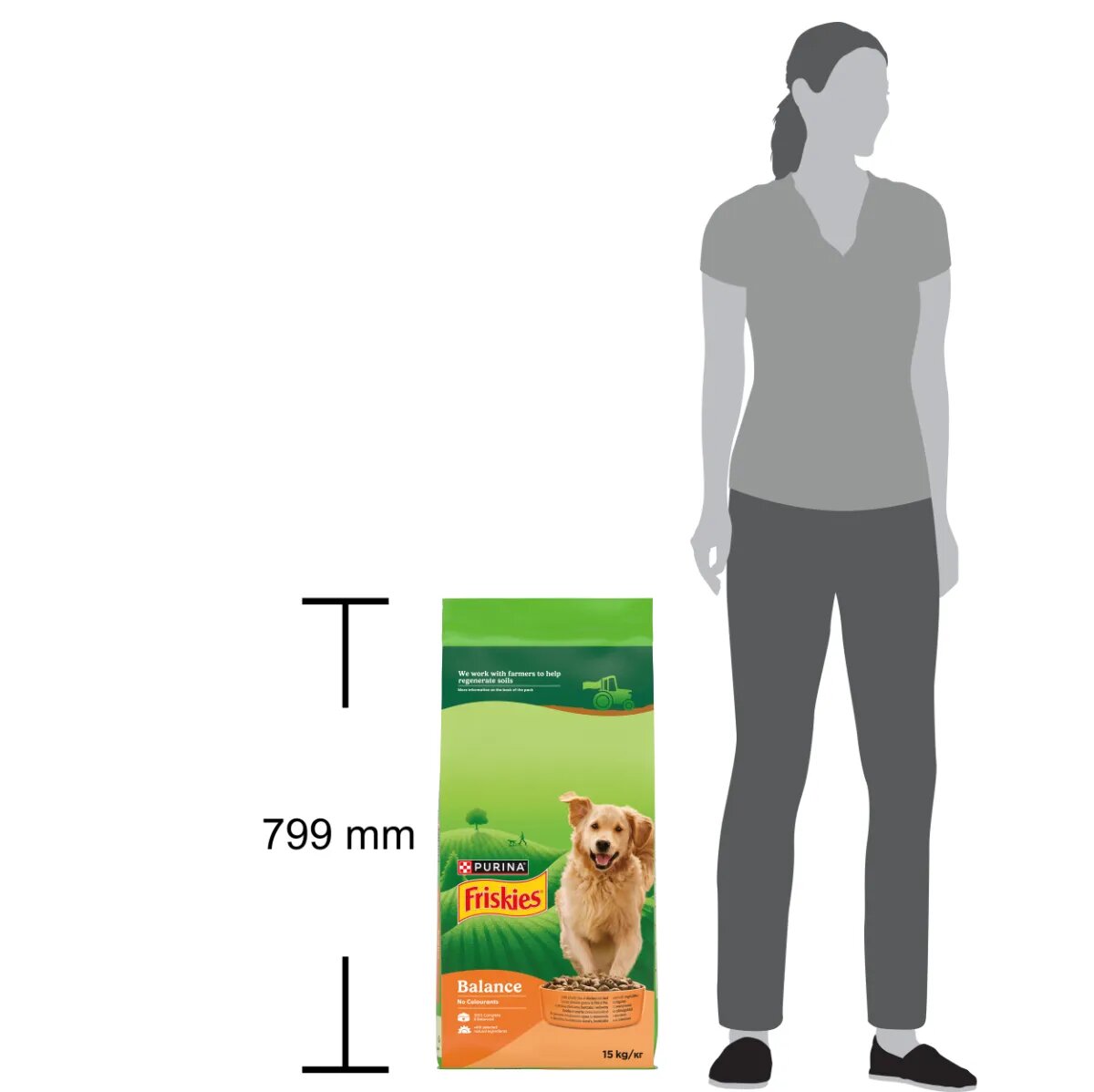 Friskies Balance XS-XL Pui și Legume hrană uscată câini 15kg