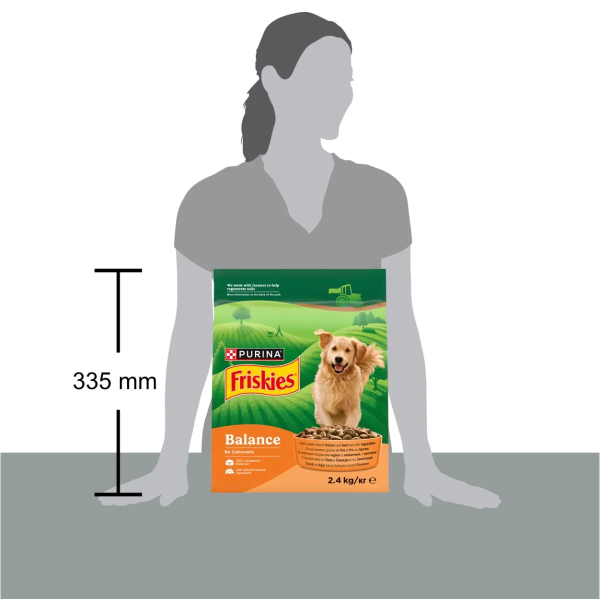 Friskies Balance XS-XL Pui și Legume hrană uscată câini 2.4kg