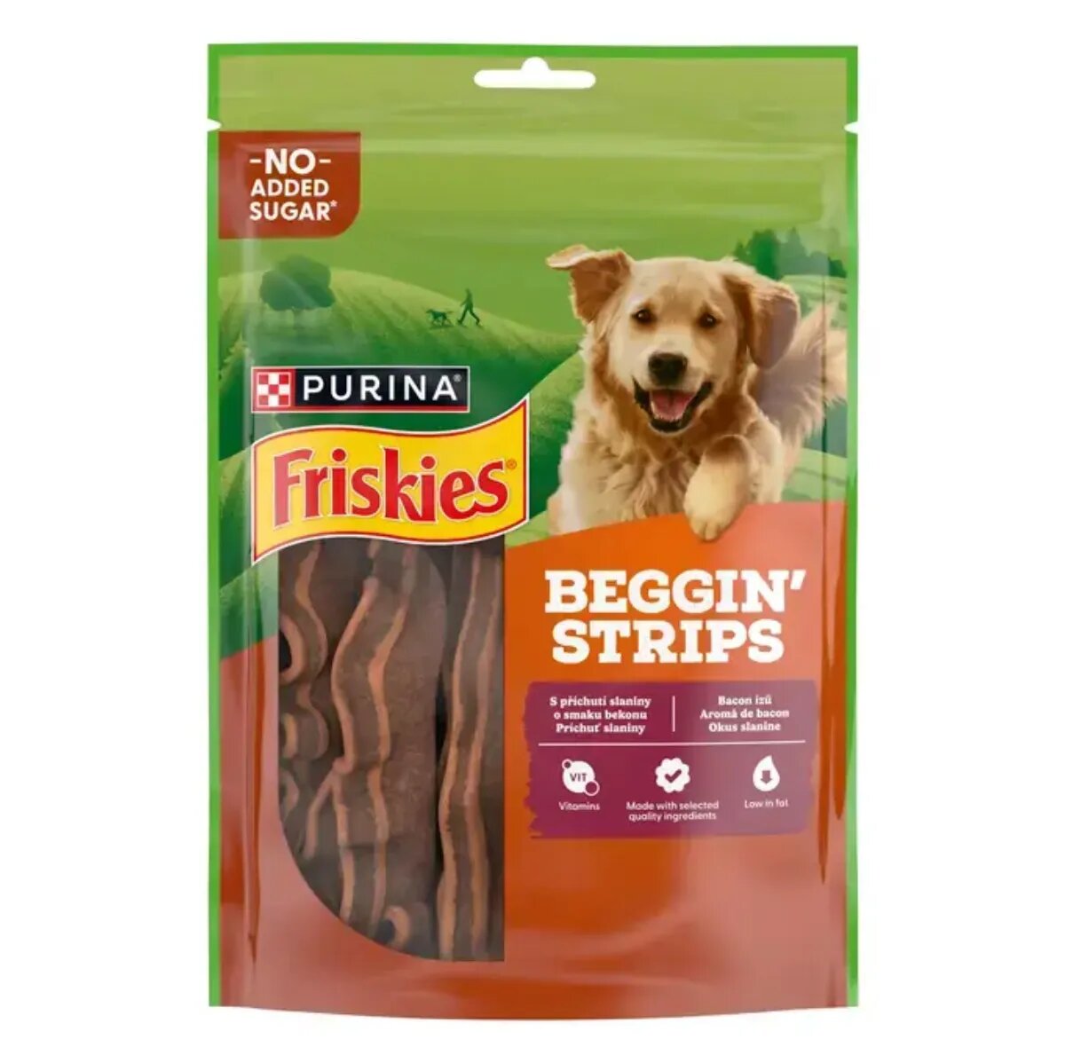 Friskies Beggin' Strips XS-XL Vită punguță recompense câini 120g