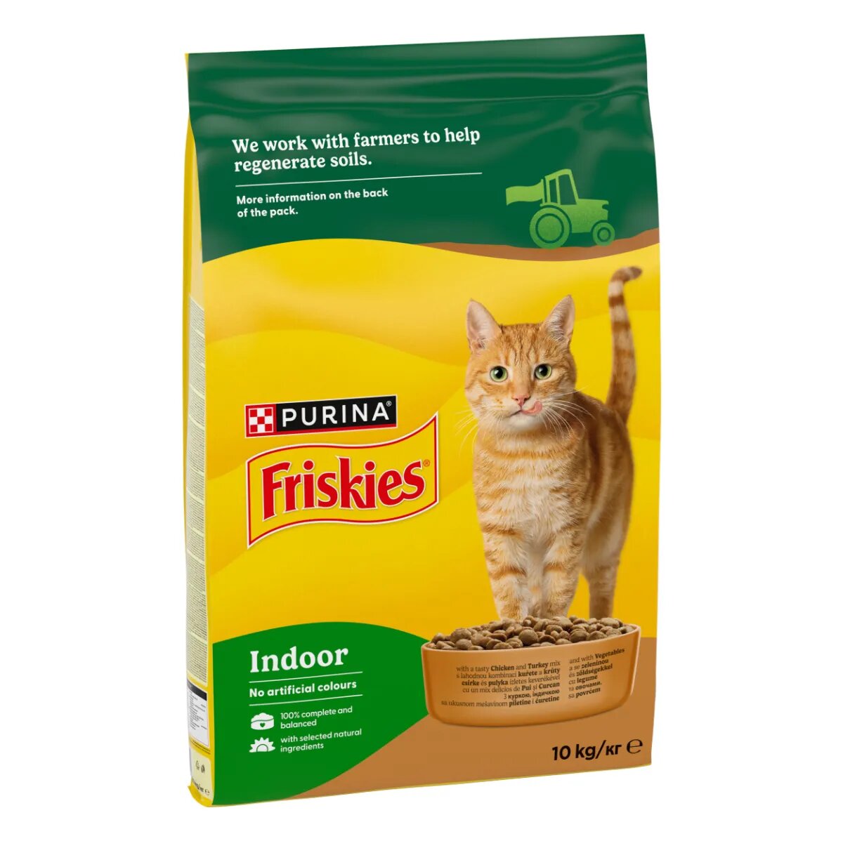 Friskies Indoor Pui și Legume hrană uscată pisici 10kg