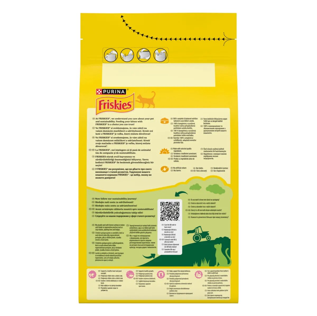 Friskies Junior Pui și Curcan hrană uscată pisici junior 1.5kg