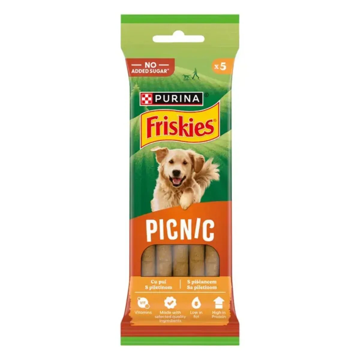 Friskies Picnic XS-XL Pui punguță recompense câini 42g