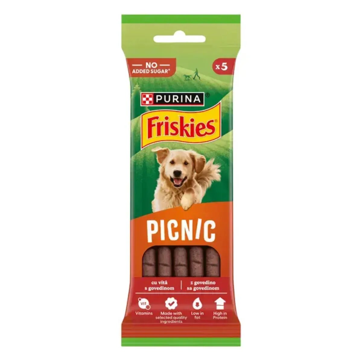 Friskies Picnic XS-XL Vită punguță recompense câini 42g