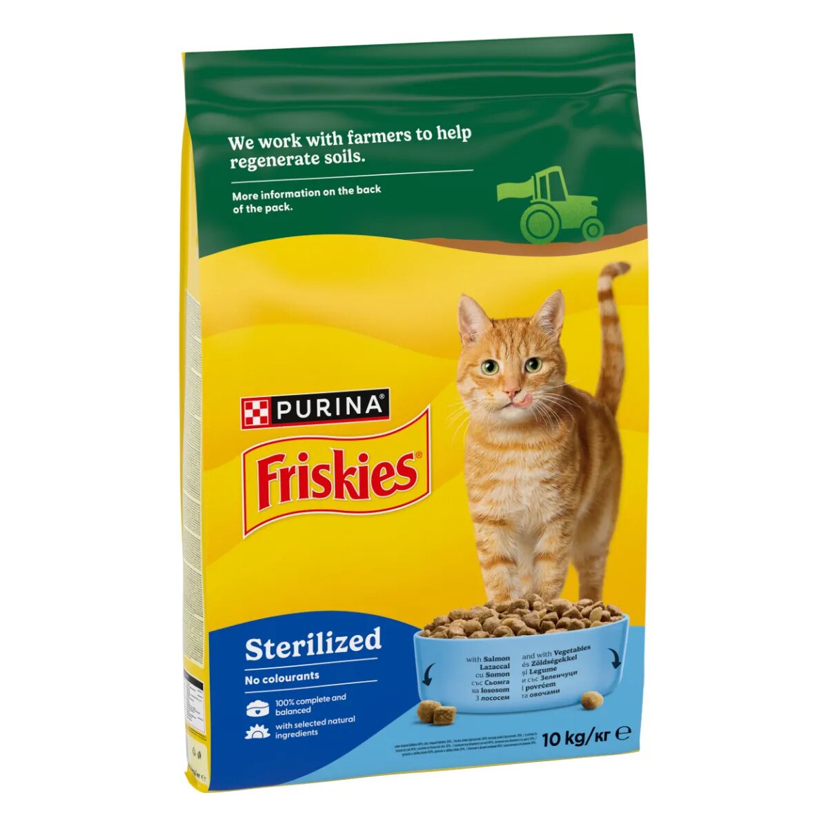 Friskies Sterilised Somon și Legume hrană uscată pisici sterilizate 10kg