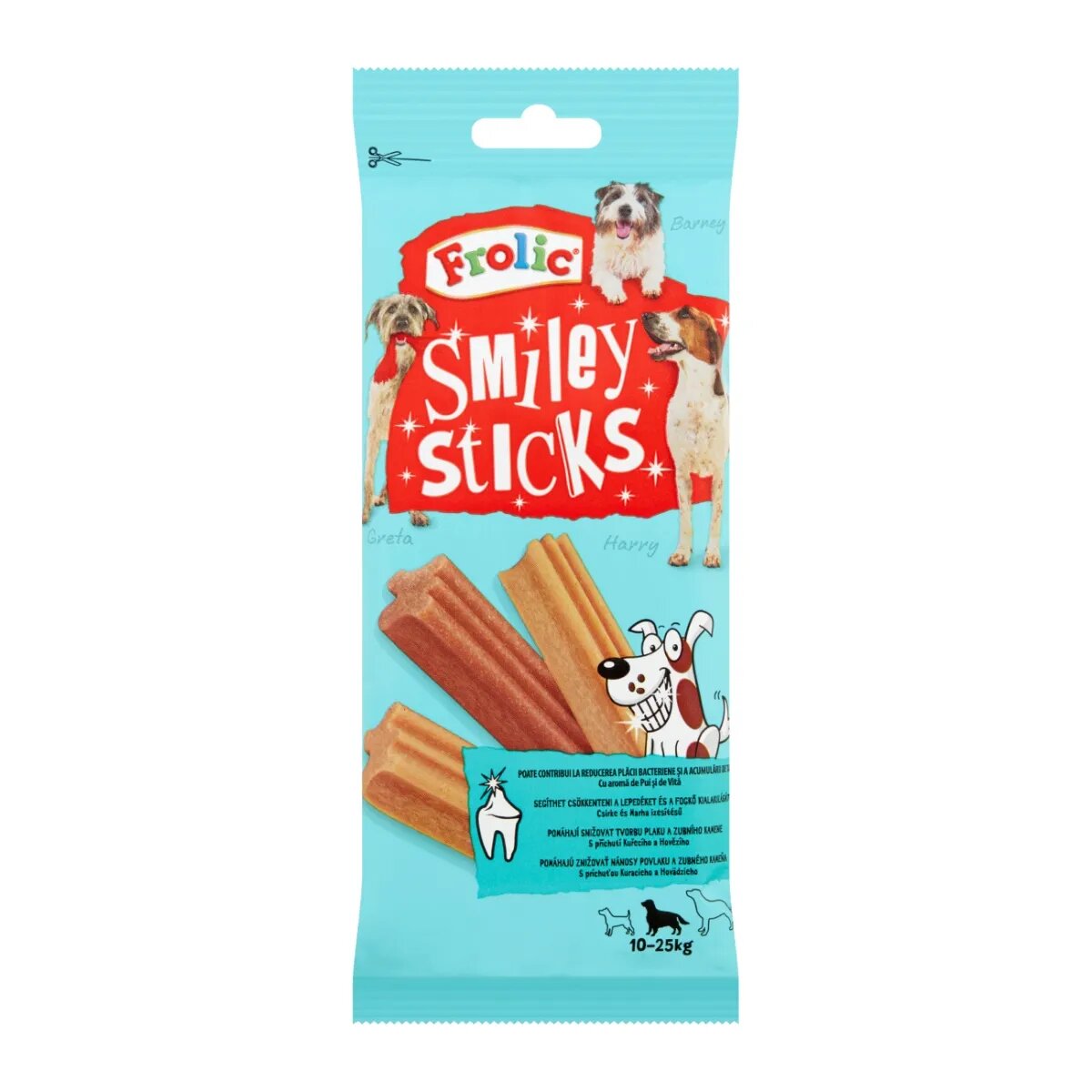 Frolic Smiley Sticks recompense câini sticks Pui 7buc 175g