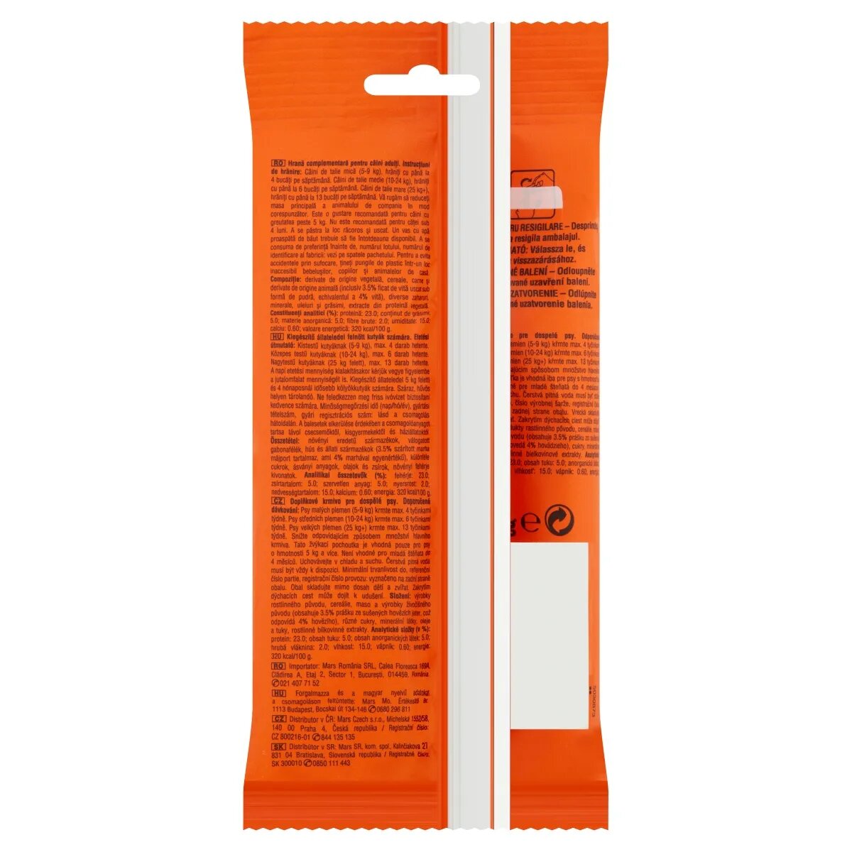 Frolic Twistos recompense câini sticks Vită 6 buc 105g