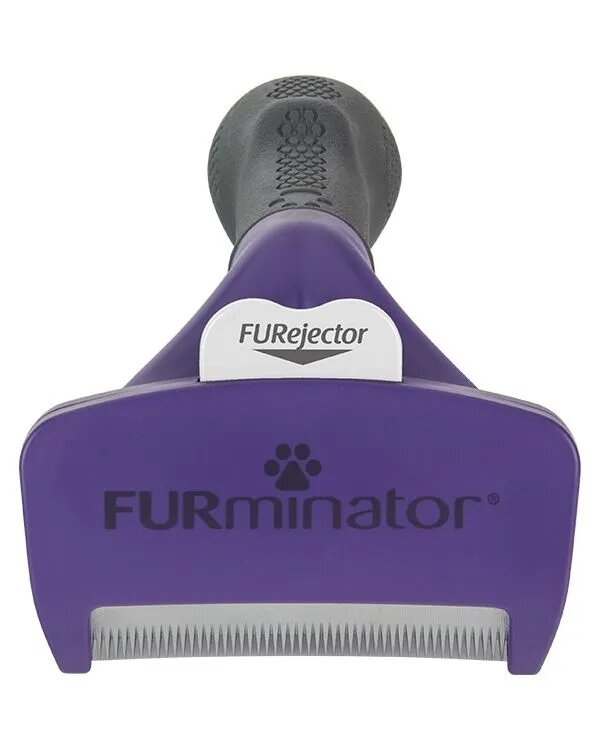 Furminator perie pisici păr scurt anti-năpârlire metal M-L perie pisici păr scurt anti-năpârlire metal