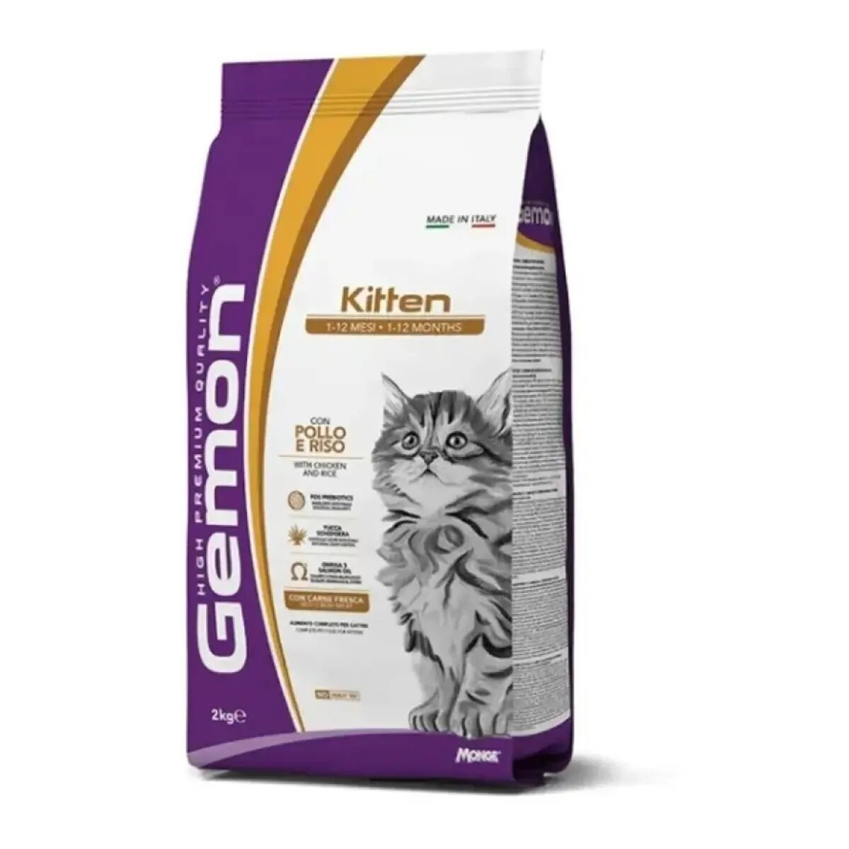 Gemon Breeders Kitten Pui și Orez hrană uscată pisici junior 20kg