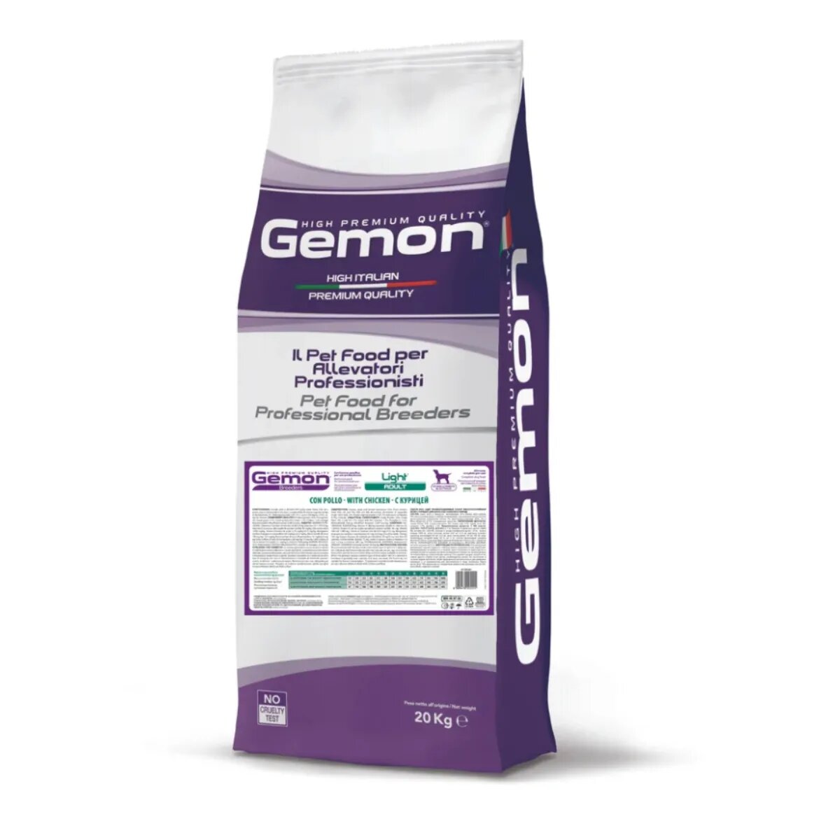 Gemon Breeders Light XS-XL Pui hrană uscată câini obezitate 20kg