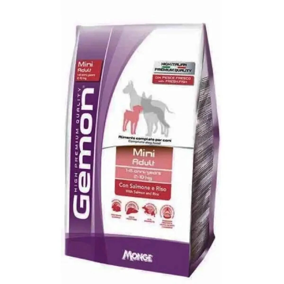 Gemon Breeders Mini Adult XS-S Somon și Orez hrană uscată câini 20kg