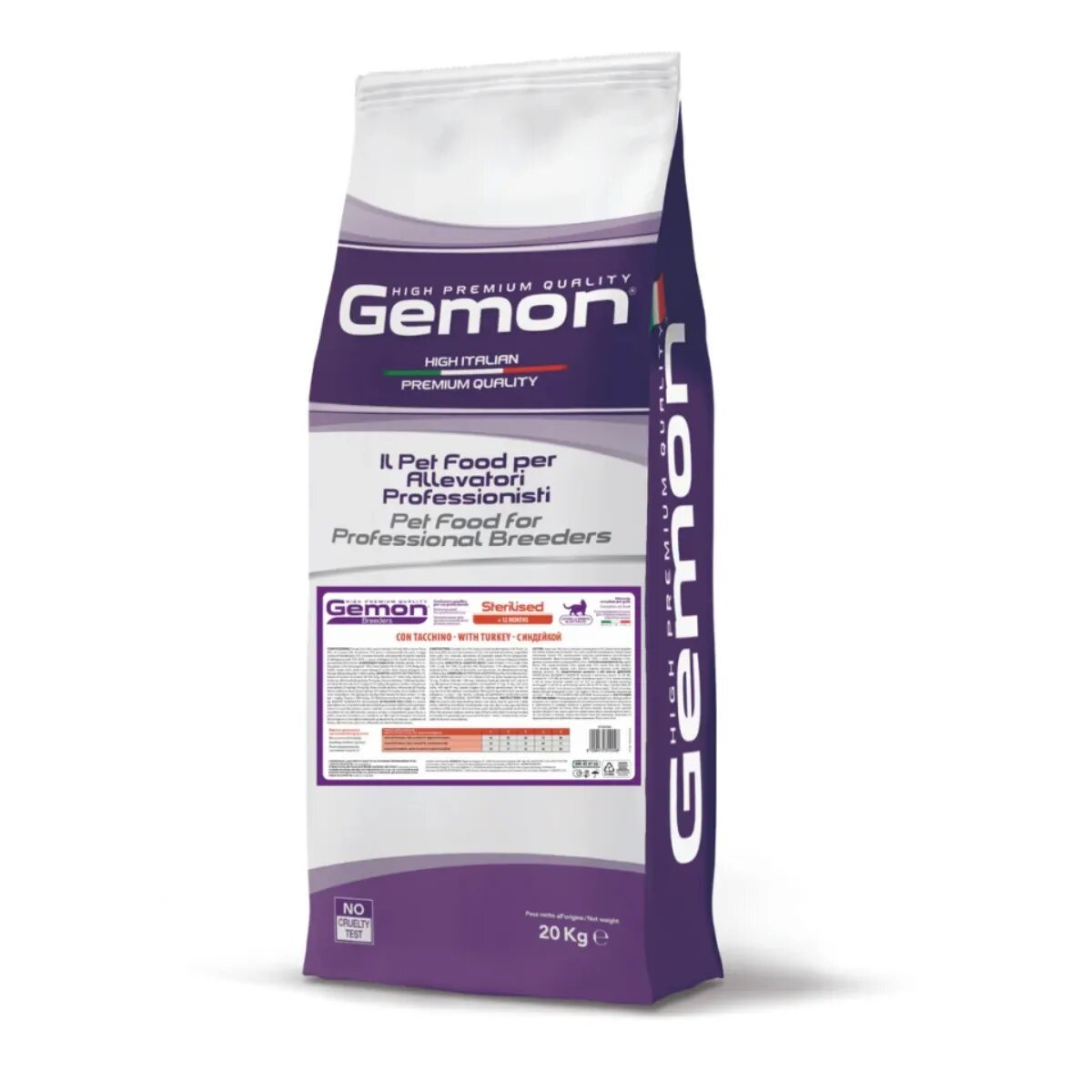Gemon Breeders Sterilised Curcan hrană uscată pisici sterilizate 20kg