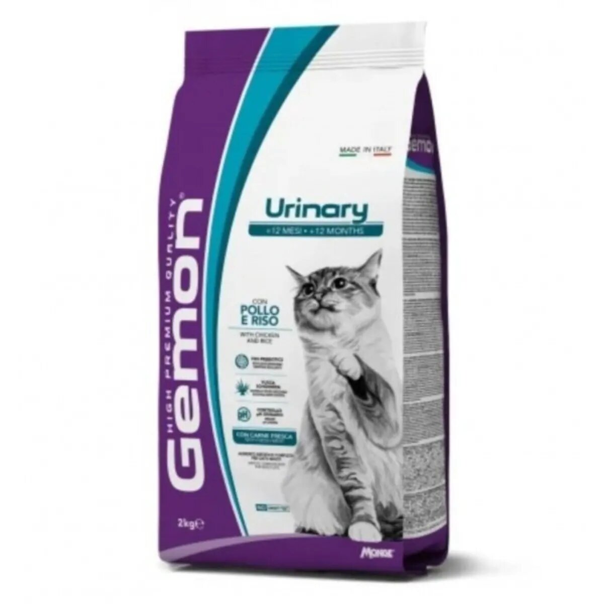 Gemon Breeders Urinary Pui și Orez hrană uscată pisici sistem urinar 20kg