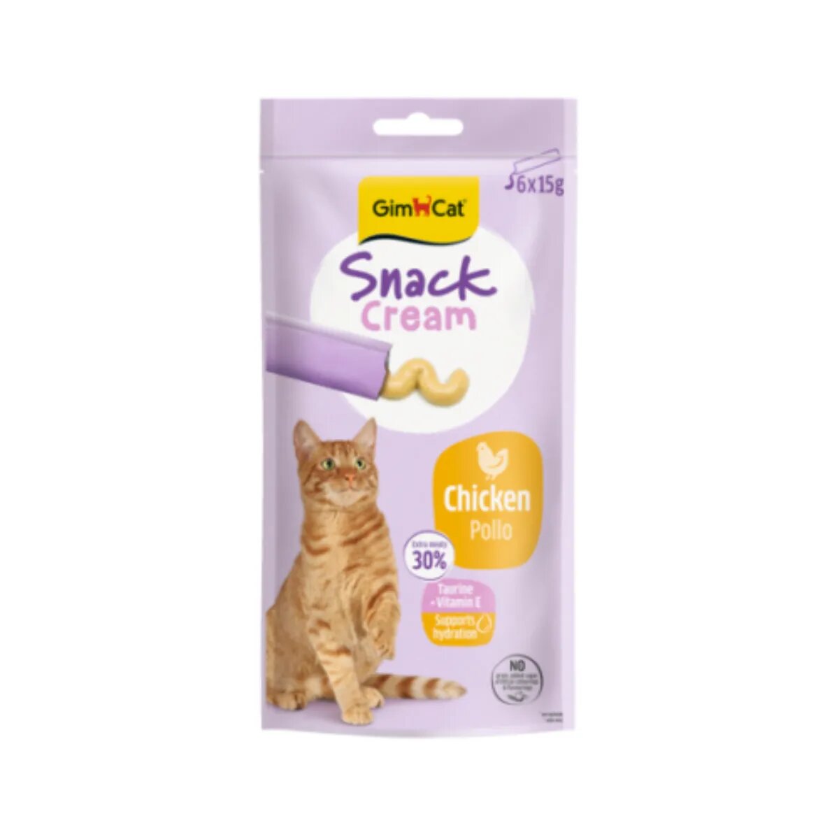 GimCat Snack Cream Pui punguță recompense pisici 90g