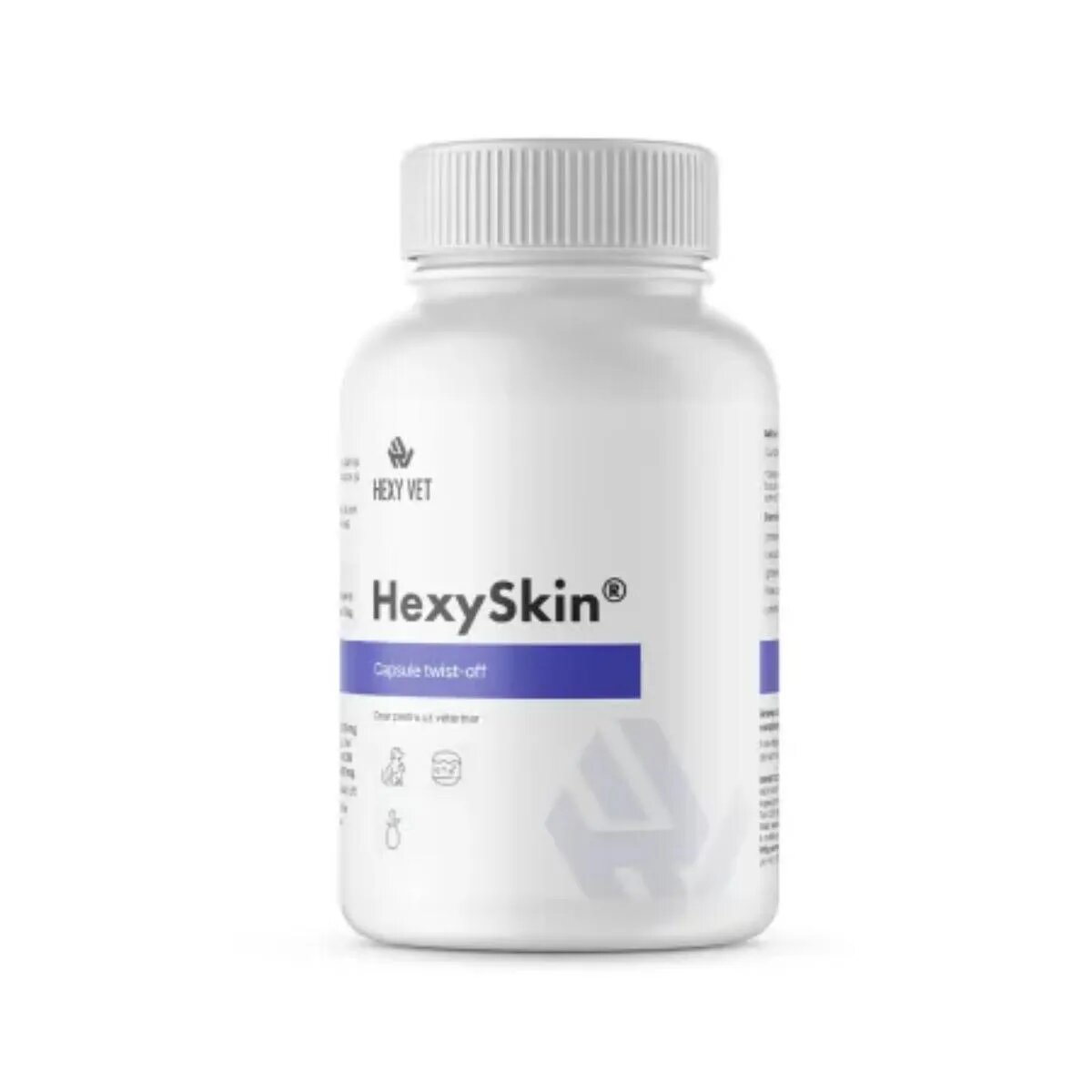 HEXY VET Hexy Skin supliment piele & blană câini și pisici capsule Hexy Skin XS-XL supliment piele & blană câini și pisici flacon 60 capsule