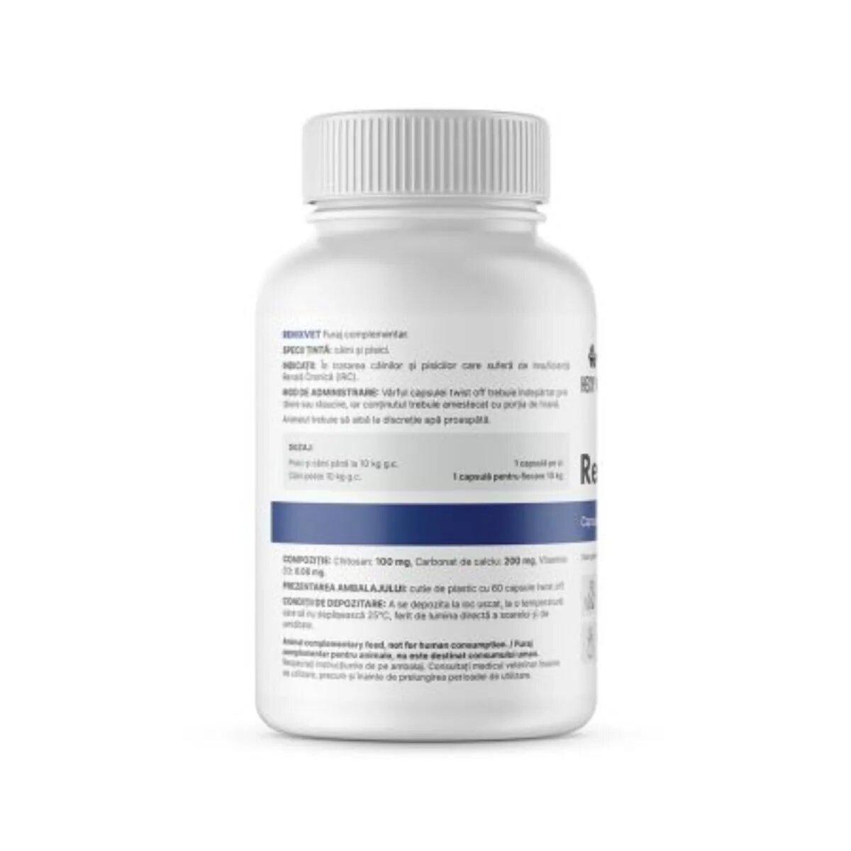 HEXY VET RenixVet supliment sistem renal câini și pisici capsule RenixVet XS-XL supliment sistem renal câini și pisici flacon 60 capsule