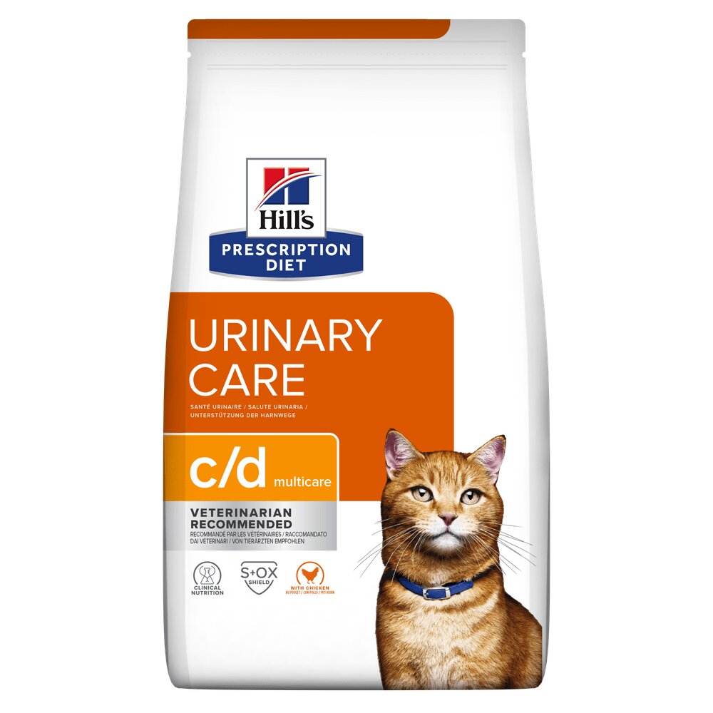HILL'S Prescription Diet c/d Urinary Pui dietă veterinară pisici hrană uscată afecțiuni urinare c/d Urinary Care Pui dietă veterinară pisici hrană uscată sistem urinar 1.5kg