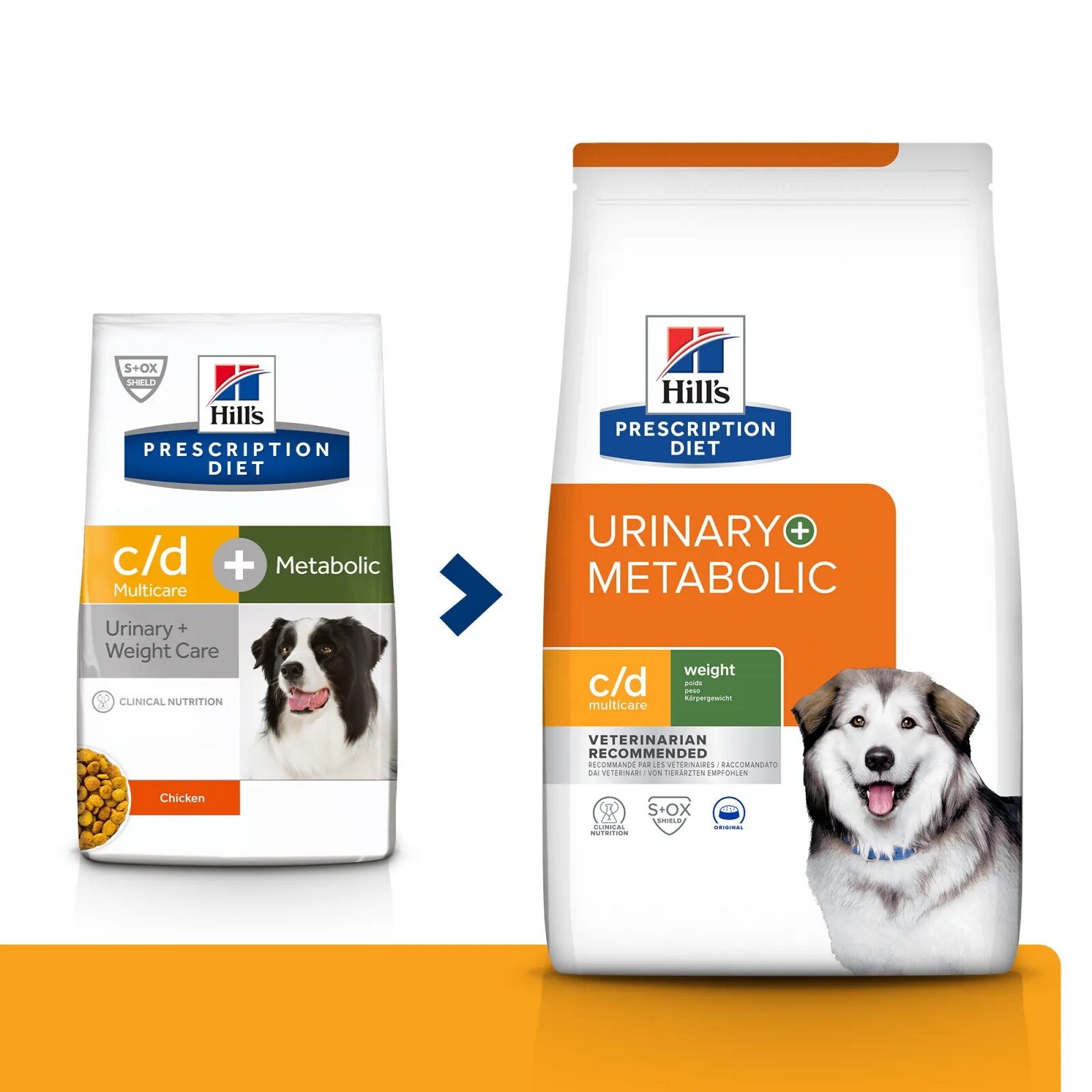 HILL'S Prescription Diet c/d Urinary + Weight Care + Metabolic Pui dietă veterinară câini hrană uscată afecțiuni urinare și metabolice c/d Urinary + Metabolic Pui dietă veterinară câini hrană uscată sistem urinar metabol