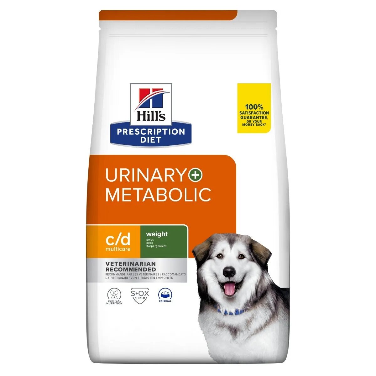 HILL'S Prescription Diet c/d Urinary + Weight Care + Metabolic Pui dietă veterinară câini hrană uscată afecțiuni urinare și metabolice c/d Urinary + Weight Care + Metabolic Pui dietă veterinară câini hrană uscată sistem u