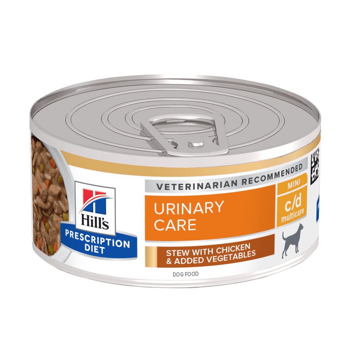 HILL'S Prescription Diet c/d + Weight Care Pui cu Legume dietă veterinară câini conservă hrană umedă sistem urinar și controlul greutății 156g