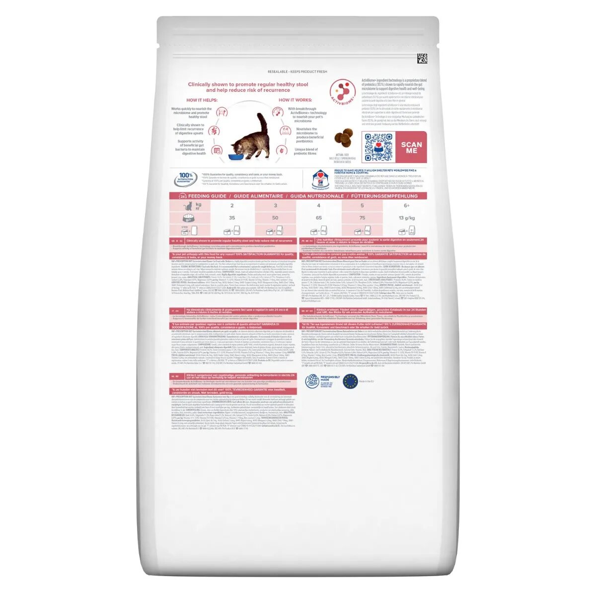 HILL'S Prescription Diet Gastrointestinal Biome Pui dietă veterinară hrană uscată pisici sistem digestiv 1.5kg