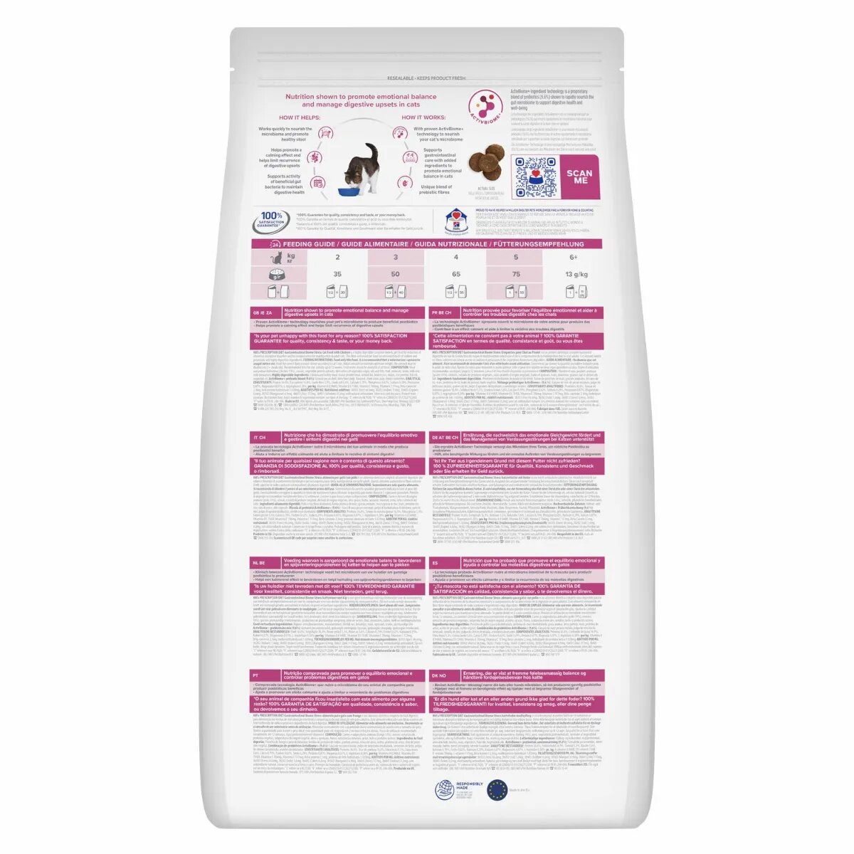 HILL'S Prescription Diet Gastrointestinal Biome Stress Pui dietă veterinară hrană uscată pisici sistem digestiv 8kg