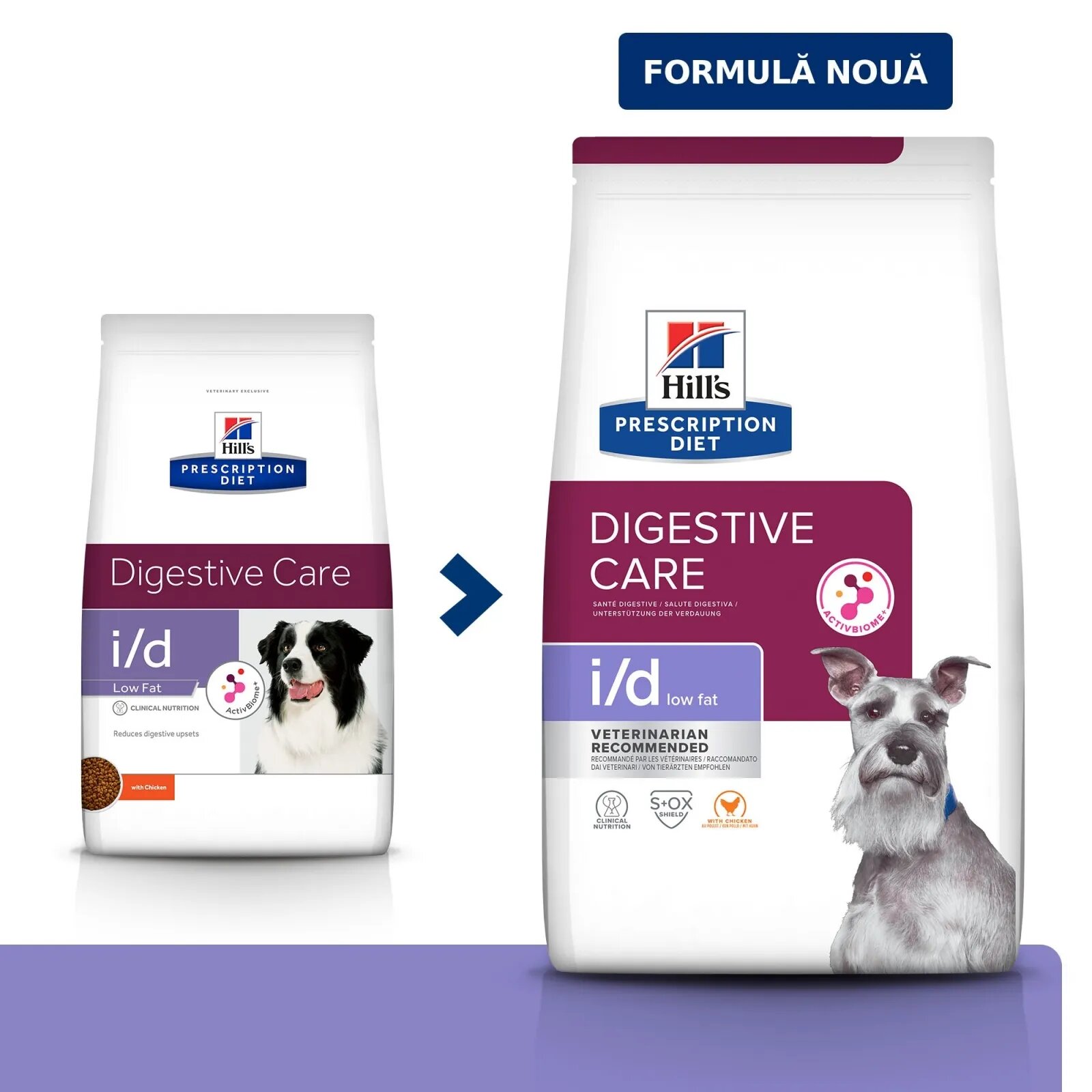 HILL'S Prescription Diet i/d Digestive Care Low Fat Pui dietă veterinară câini hrană uscată sensibilități digestive i/d Digestive Care Low Fat Pui dietă veterinară câini hrană uscată sistem digestiv 12kg