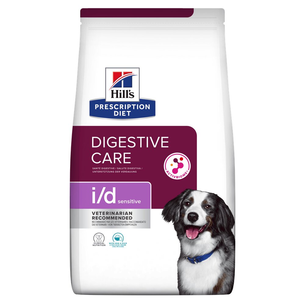 HILL'S Prescription Diet i/d Sensitive Digestive Care Ou și Orez dietă veterinară câini hrană uscată sensibilități digestive i/d Sensitive Digestive Care Ou și Orez dietă veterinară câini hrană uscată sistem digestiv 1.5