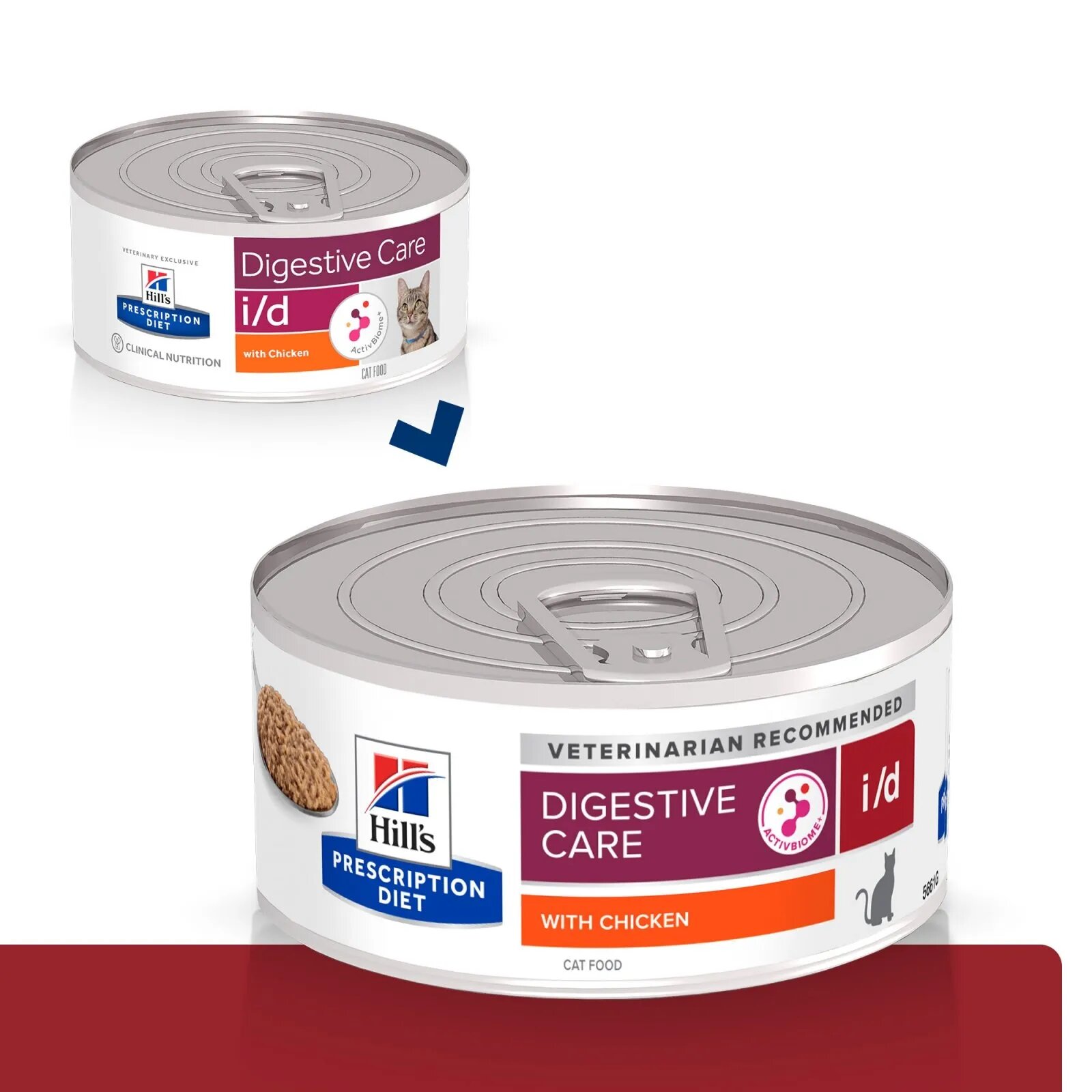 HILL'S Prescription Diet i/d Sensitive Digestive Care Pui dietă veterinară pisici conservă hrană umedă sistem digestiv 156g