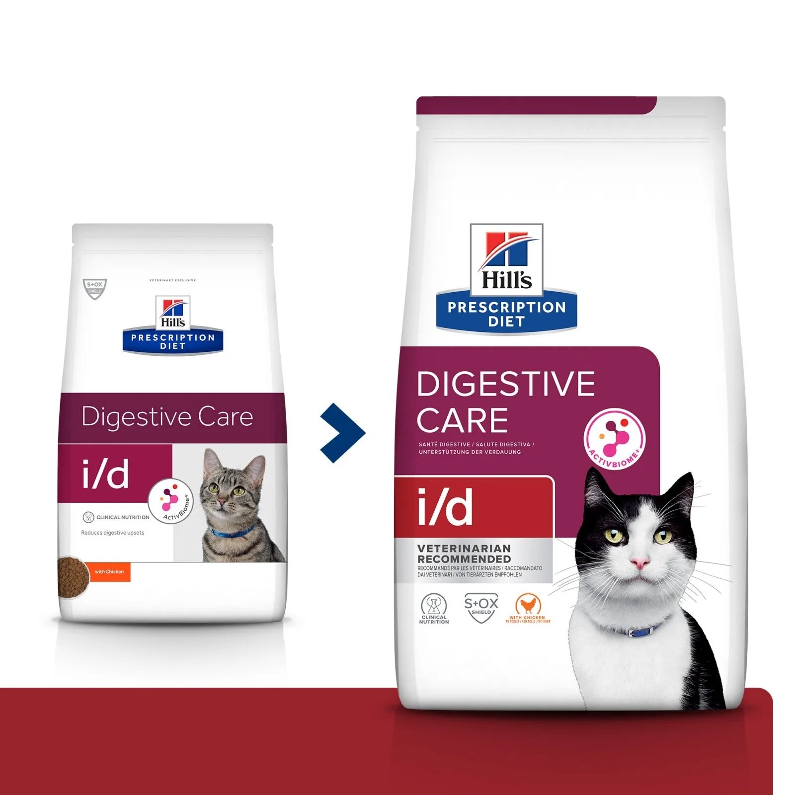 HILL'S Prescription Diet i/d Sensitive Digestive Care Pui dietă veterinară pisici hrană uscată sensibilități digestive i/d Sensitive Digestive Care Pui dietă veterinară pisici hrană uscată sistem digestiv 1.5kg