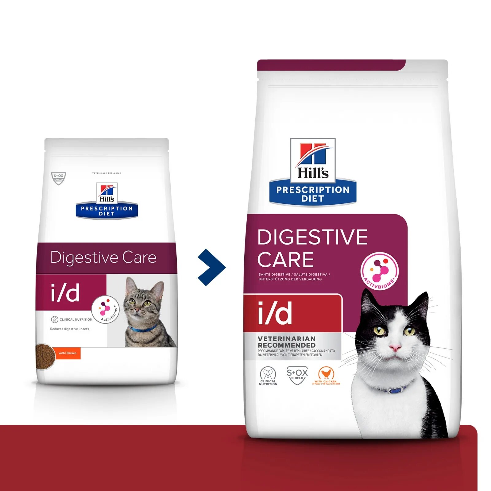 HILL'S Prescription Diet i/d Sensitive Digestive Care Pui dietă veterinară pisici hrană uscată sensibilități digestive i/d Sensitive Digestive Care Pui dietă veterinară pisici hrană uscată sistem digestiv 400g