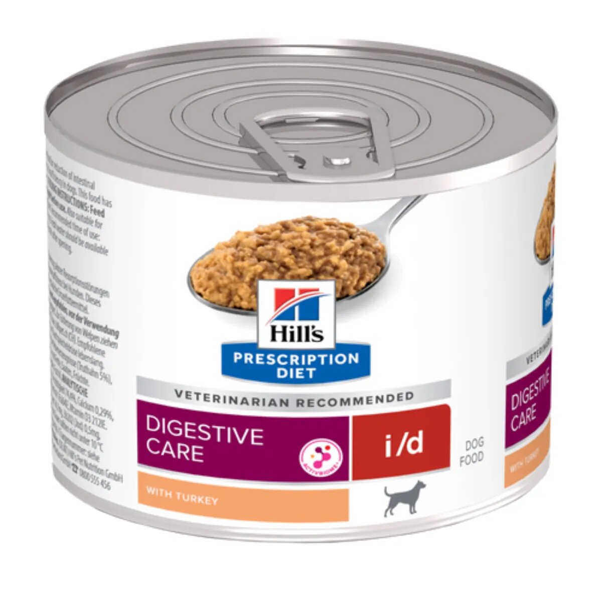 HILL'S Prescription Diet i/d XS-XL Curcan dietă veterinară conservă hrană umedă câini sistem digestiv (pate) 200g