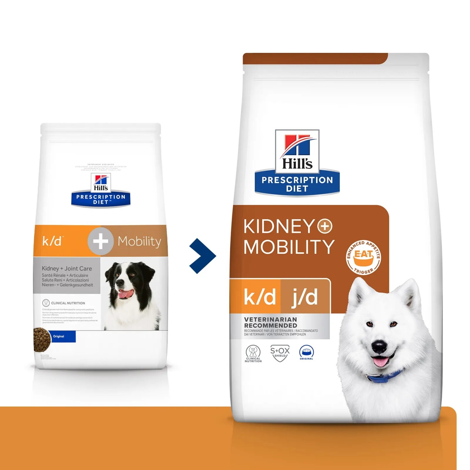 HILL'S Prescription Diet k/d+j/d Kidney Care + Mobility dietă veterinară câini hrană uscată afecțiuni renale și articulare k/d+j/d Kidney Care + Mobility dietă veterinară câini hrană uscată sistem renal sistem articular 4