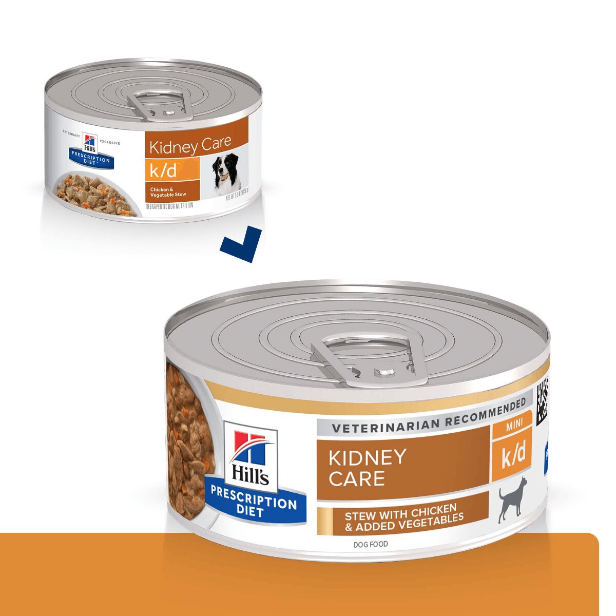 HILL'S Prescription Diet k/d Kidney Care Pui cu Legume dietă veterinară câini conservă hrană umedă afecțiuni renale 156g
