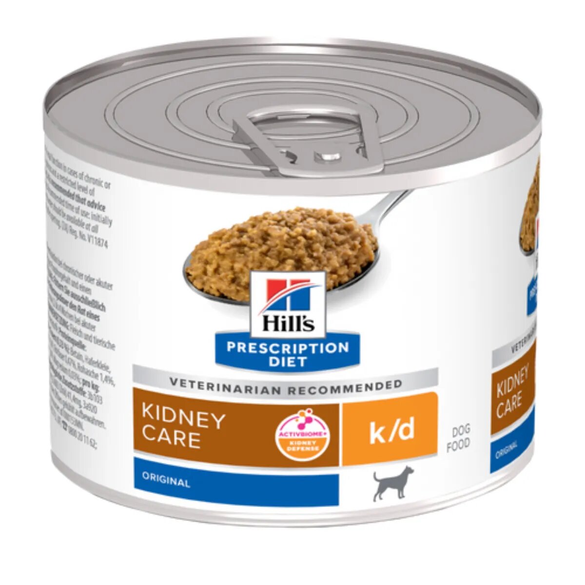 HILL'S Prescription Diet K/D XS-XL Pui dietă veterinară conservă hrană umedă câini sistem renal (pate) 200g