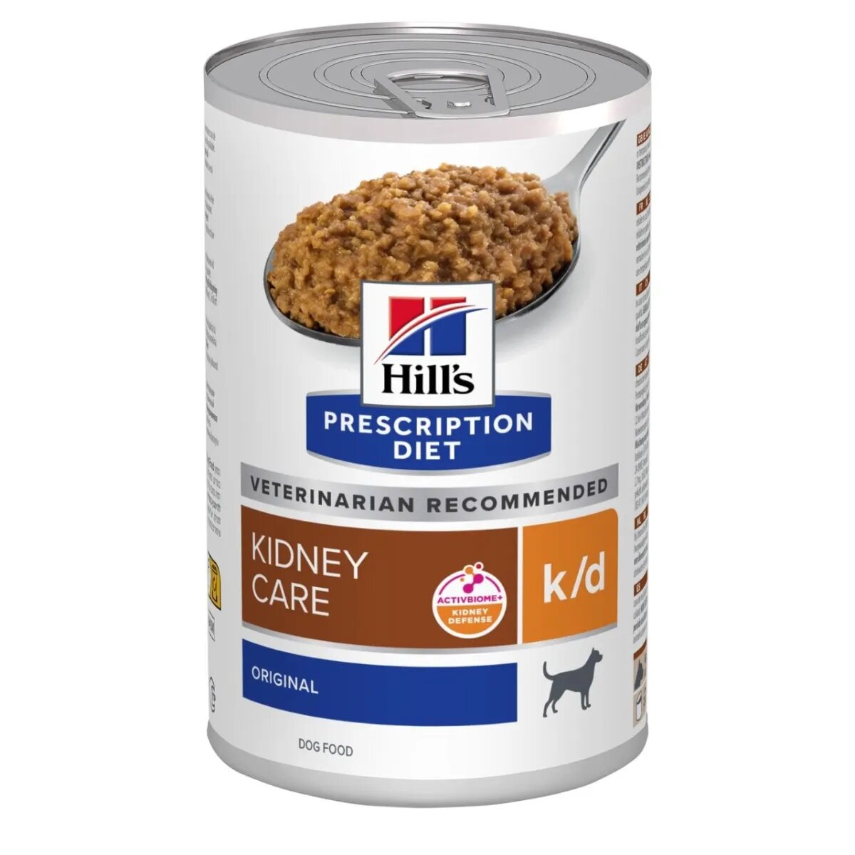 HILL'S Prescription Diet K/D XS-XL Pui dietă veterinară conservă hrană umedă câini sistem renal (pate) 350g