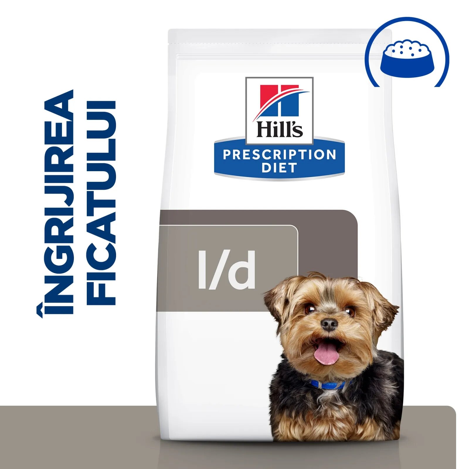 HILL'S Prescription Diet l/d dietă veterinară câini hrană uscată afecțiuni hepatice l/d Liver Care dietă veterinară câini hrană uscată sistem hepatic 10kg