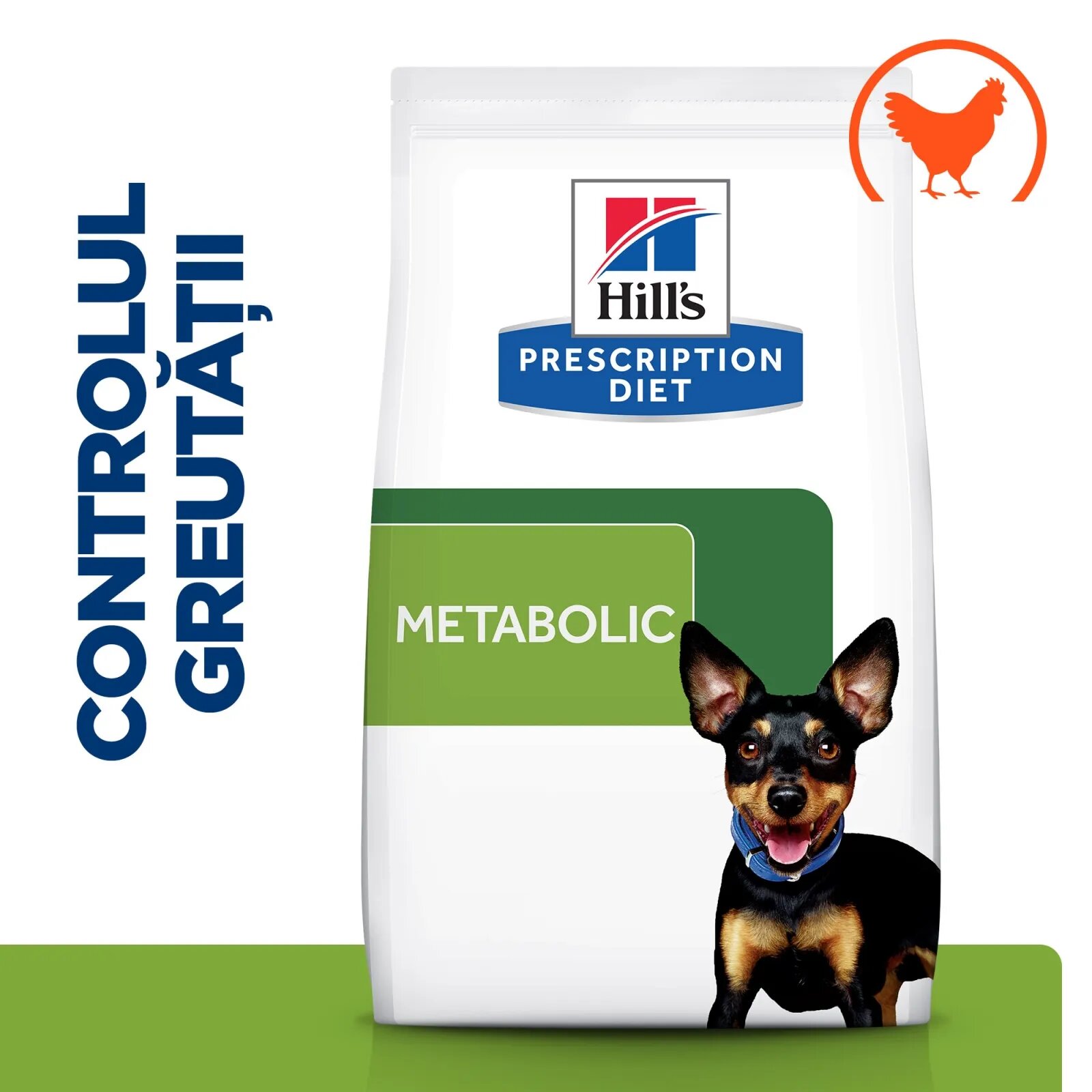 HILL'S Prescription Diet Metabolic Mini dietă veterinară câini hrană uscată afecțiuni metabolice (obezitate) Metabolic Mini dietă veterinară câini hrană uscată metabolism (obezitate si diabet) 1kg