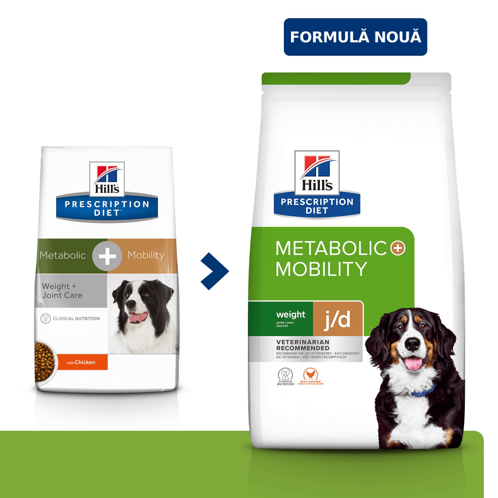 HILL'S Prescription Diet Metabolic + Mobility Pui dietă veterinară câini hrană uscată afecțiuni metabolice (obezitate) și afecțiuni articulare Metabolic + Mobility Pui dietă veterinară câini hrană uscată metabolism (obezi