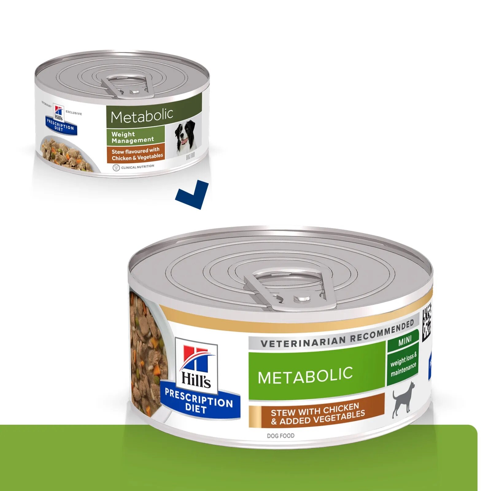 HILL'S Prescription Diet Metabolic Pui cu Legume dietă veterinară câini conservă hrană umedă afecțiuni metabolice (obezitate) Metabolic Mini Pui cu Legume dietă veterinară câini conservă hrană umedă metabolism (obezitate