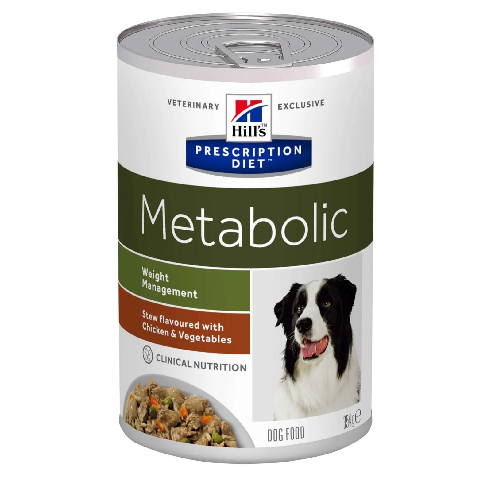 HILL'S Prescription Diet Metabolic Pui cu Legume dietă veterinară câini conservă hrană umedă afecțiuni metabolice (obezitate) Metabolic Mini Pui cu Legume dietă veterinară câini conservă hrană umedă metabolism (obezitate