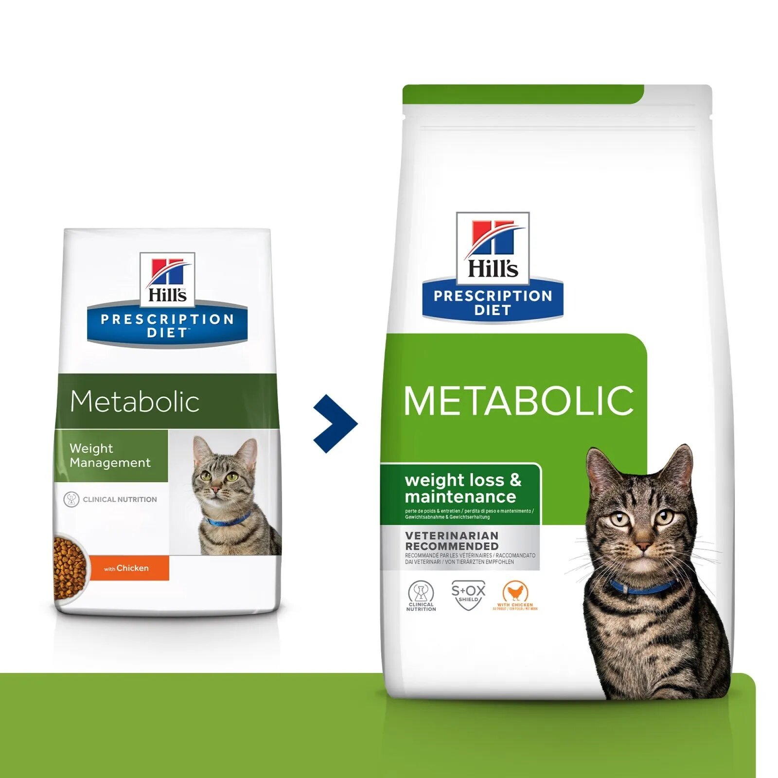 HILL'S Prescription Diet Metabolic Pui dietă veterinară pisici hrană uscată afecțiuni metabolice (obezitate) Metabolic Pui dietă veterinară pisici hrană uscată metabolism (obezitate si diabet) 12kg