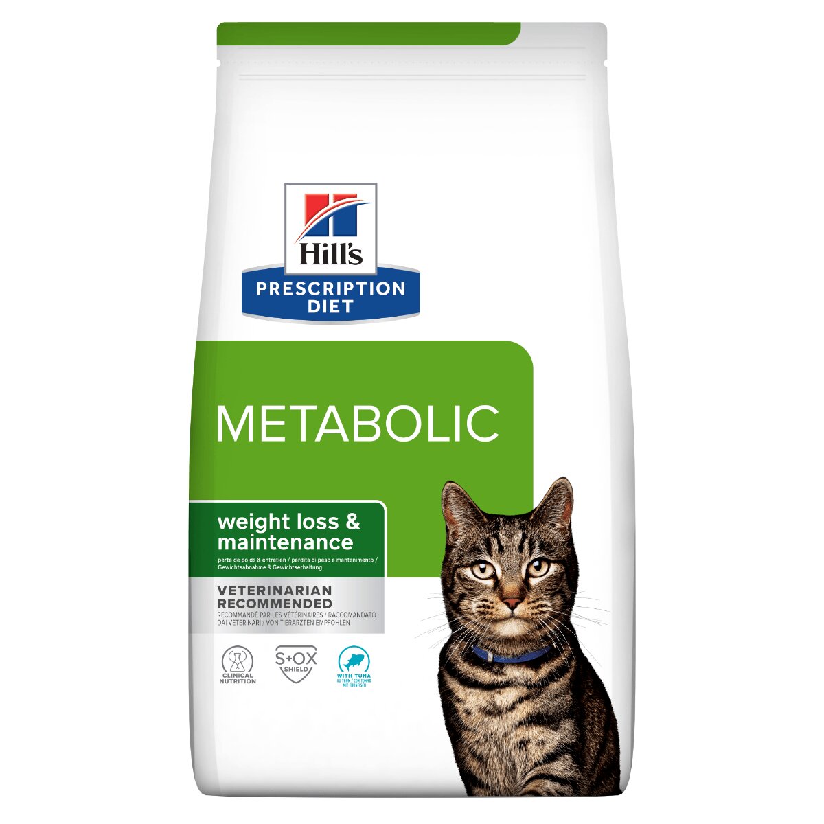 HILL'S Prescription Diet Metabolic Ton dietă veterinară hrană uscată pisici managementul greutății 8kg