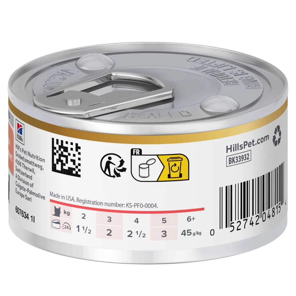 HILL'S Prescription Diet On - Care Stew Pui și Tocană de Legume dietă veterinară conservă hrană umedă pisici convalescență (în sos) 82g