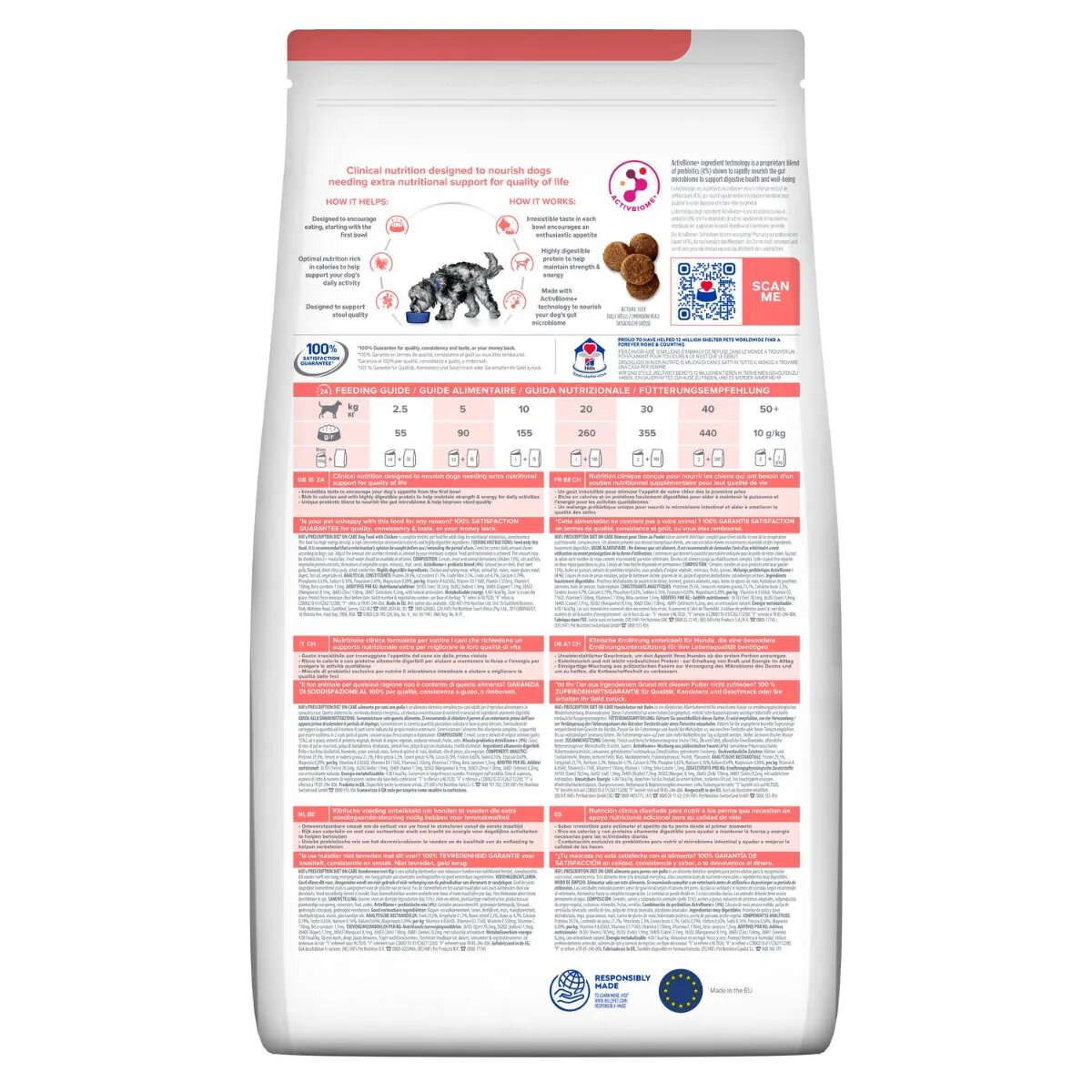 HILL'S Prescription Diet On - Care XS-XL Pui dietă veterinară hrană uscată câini convalescență 4kg