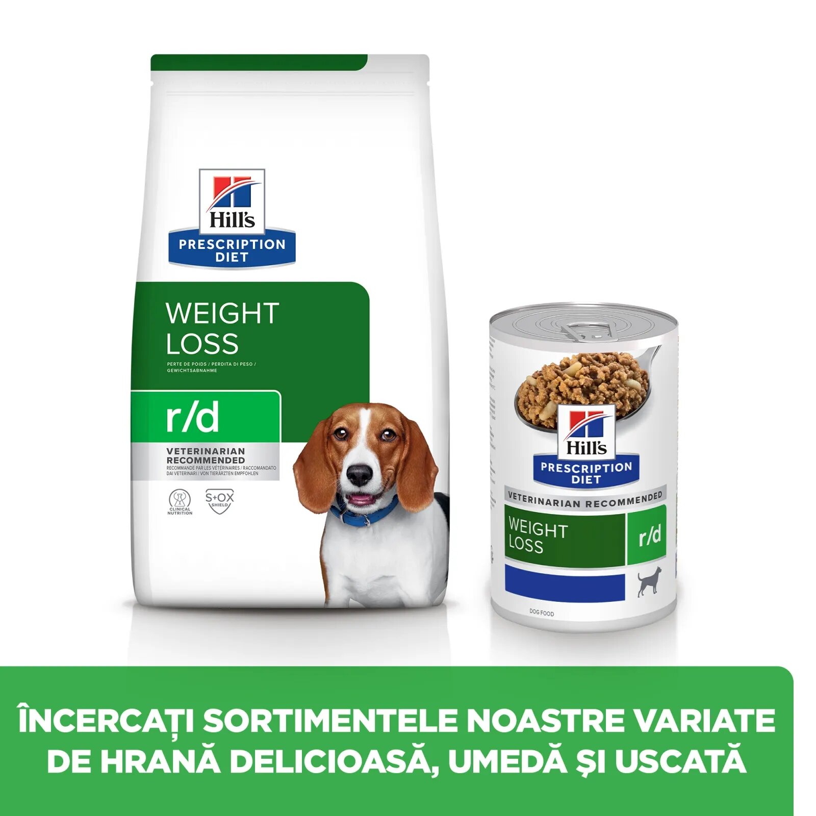 HILL'S Prescription Diet r/d Weight Loss Pui dietă veterinară câini hrană uscată scădere în greutate r/d Weight Loss Pui dietă veterinară câini hrană uscată metabolism (obezitate si diabet) 10kg