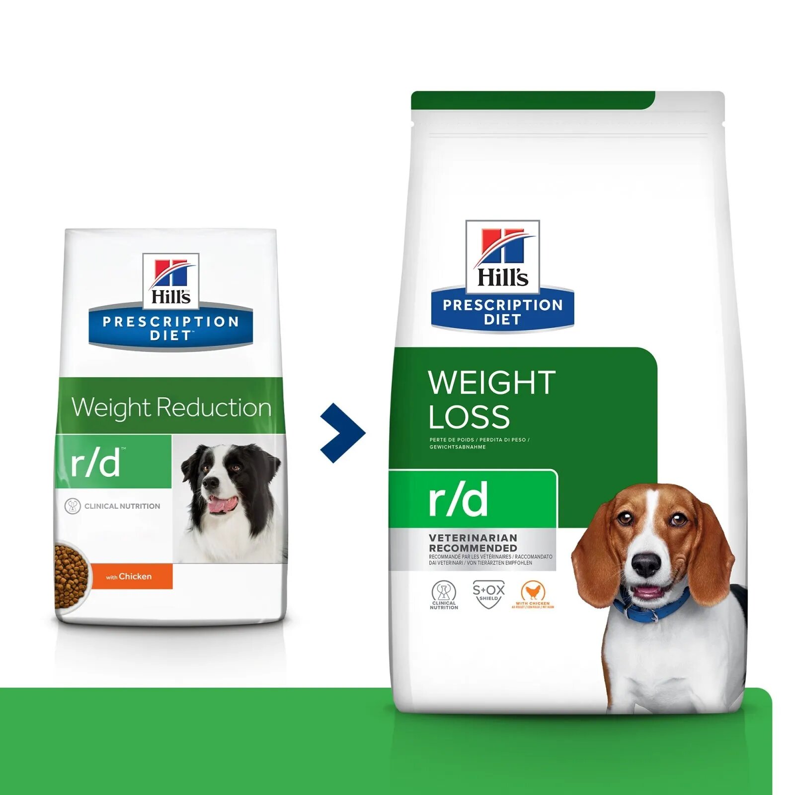 HILL'S Prescription Diet r/d Weight Loss Pui dietă veterinară câini hrană uscată scădere în greutate r/d Weight Loss Pui dietă veterinară câini hrană uscată metabolism (obezitate si diabet) 4kg