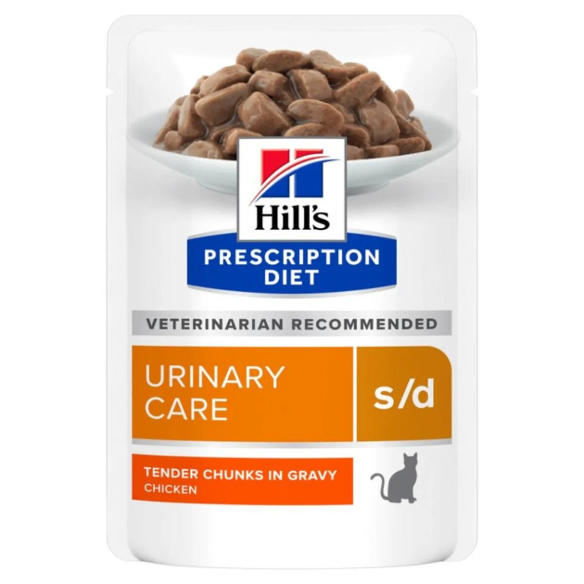 HILL'S Prescription Diet S/D Pui dietă veterinară plic hrană umedă pisici sistem urinar (în sos) bax 85g x 12buc
